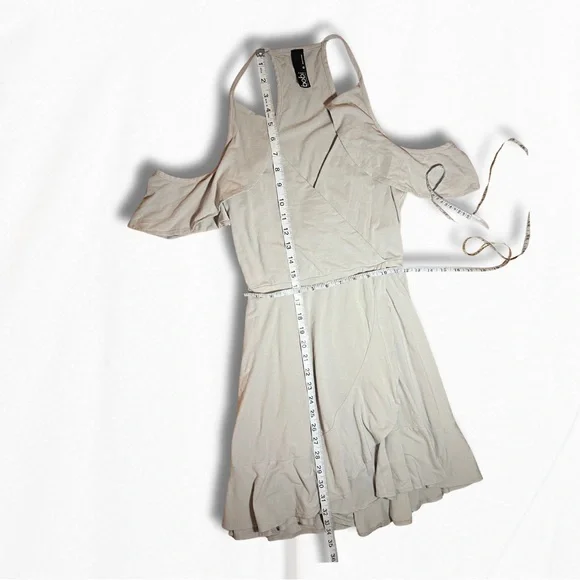 bobi Grey Cold Shoulder Mini Dress - Picture 3 of 5